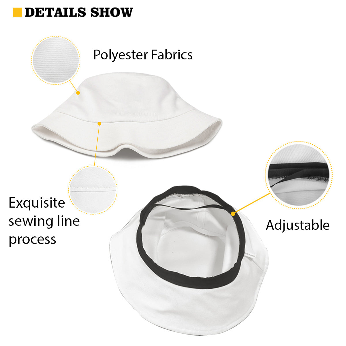 Beautiful Glowing Pattern - Personalized Kid Bucket Hat