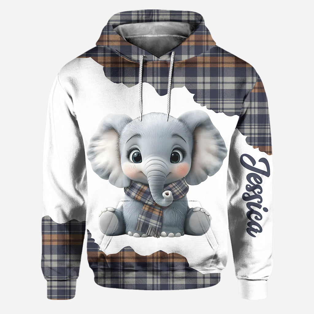 Adorable Elephant - Personalized Elephant Hoodie and Leggings