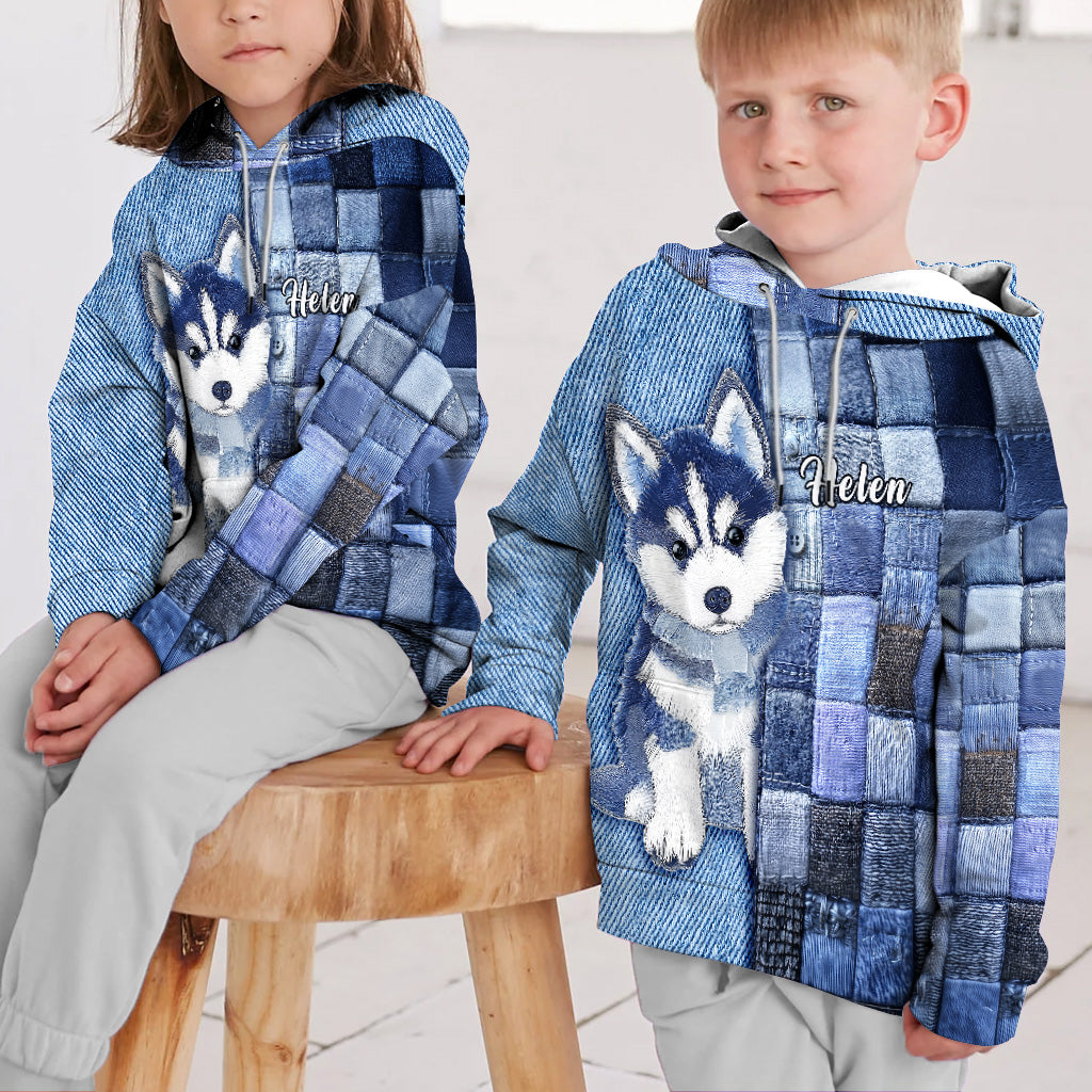 Love Siberian Husky - Personalized Dog All Over Shirt