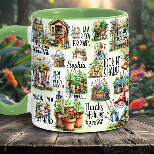 Life Is Better At The Garden - Personalized Gardening Accent Mug