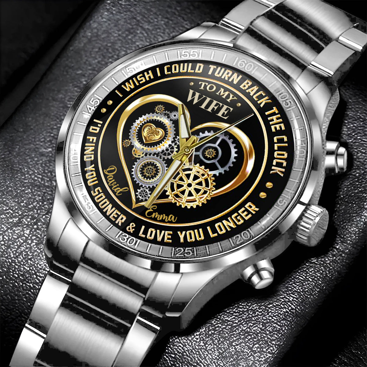 I Love You - Personalized Couple Hand Watch