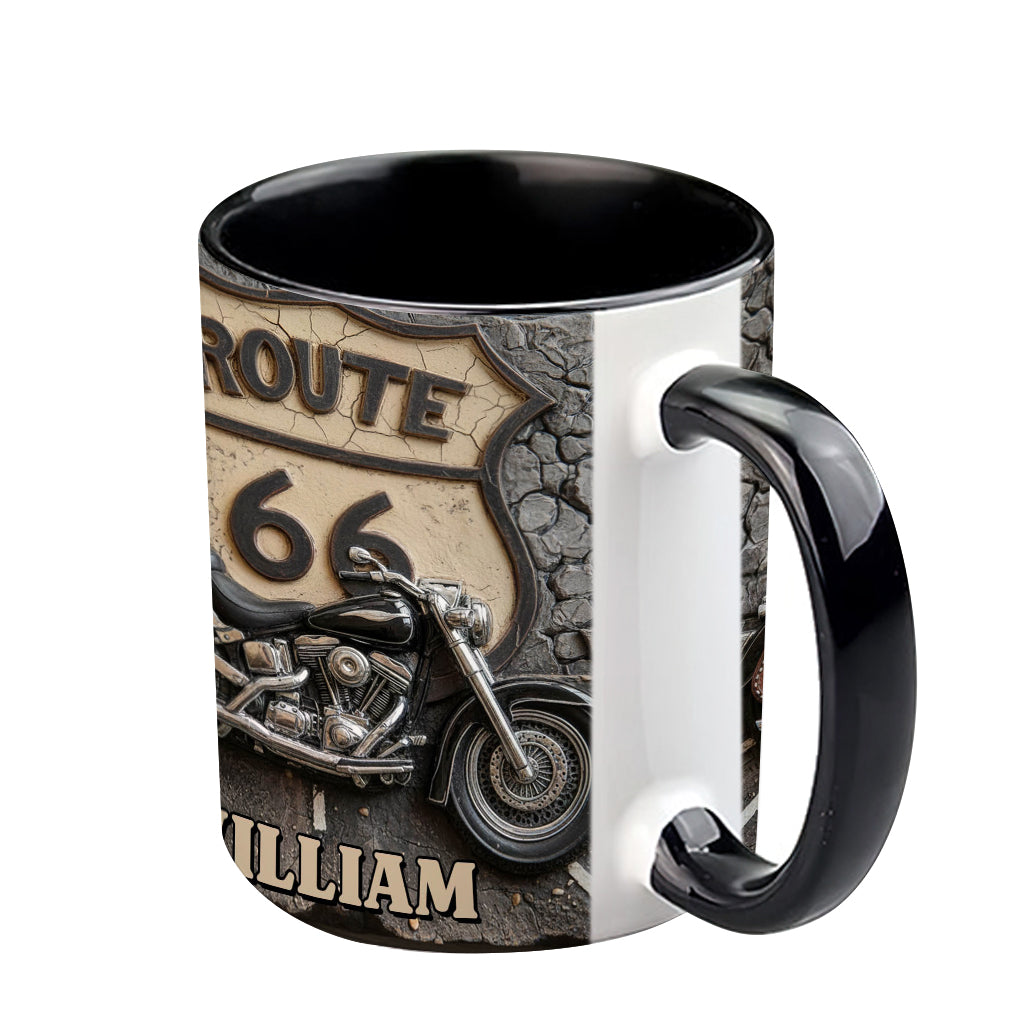 Vintage Road - Personalized Biker Accent Mug