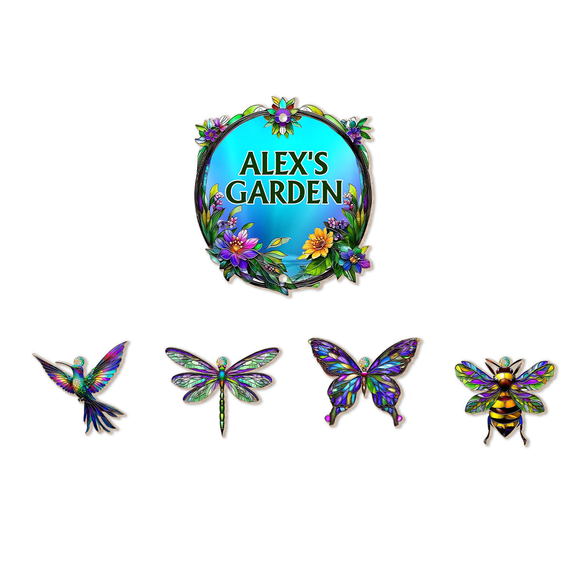 Garden Lovers Gift - Personalized Gardening Wind Chime With Charms