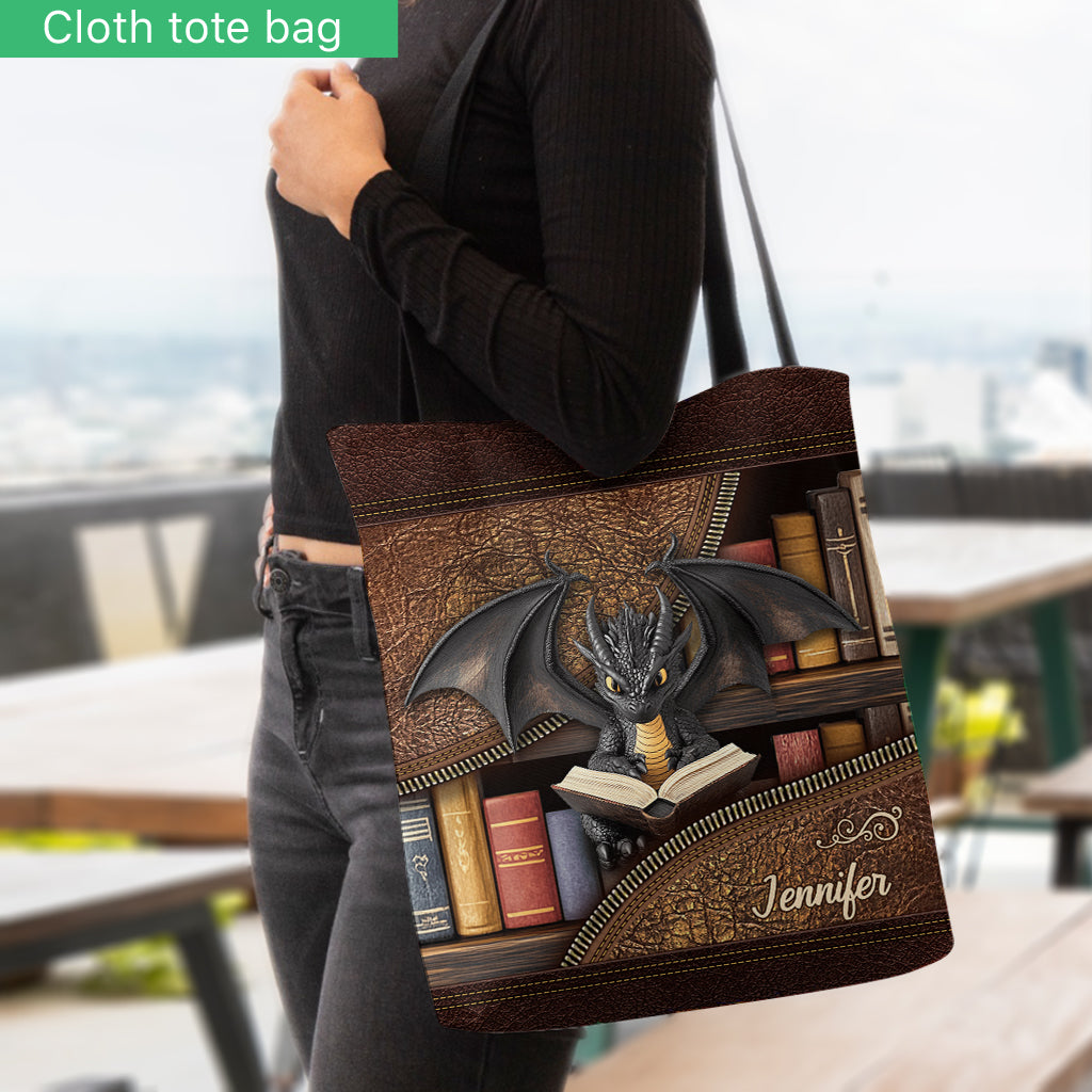 I'm A Bookdragon - Personalized Book Tote Bag