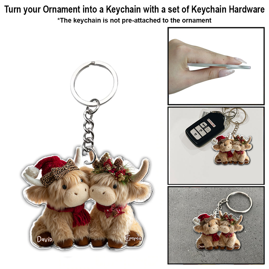 You & Me We Got This - Personalized Highland Cow Ornament