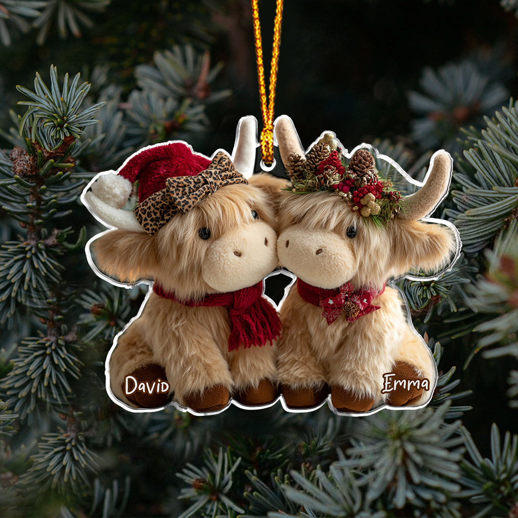 You & Me We Got This - Personalized Highland Cow Ornament