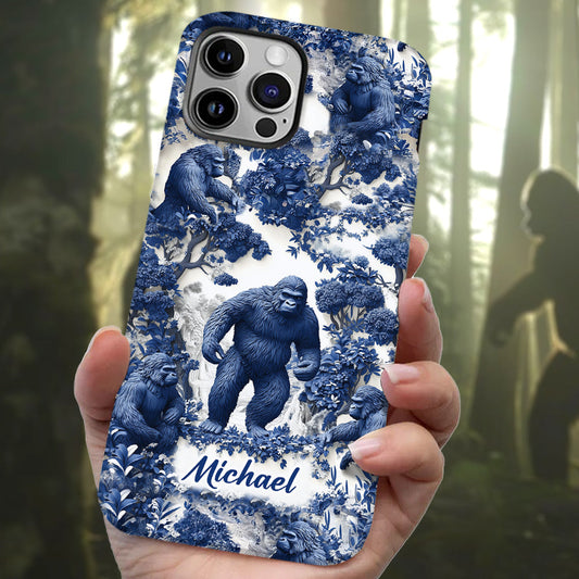 Bigfoot Summer Vibes - Personalized Hiking Full Print Phone Case