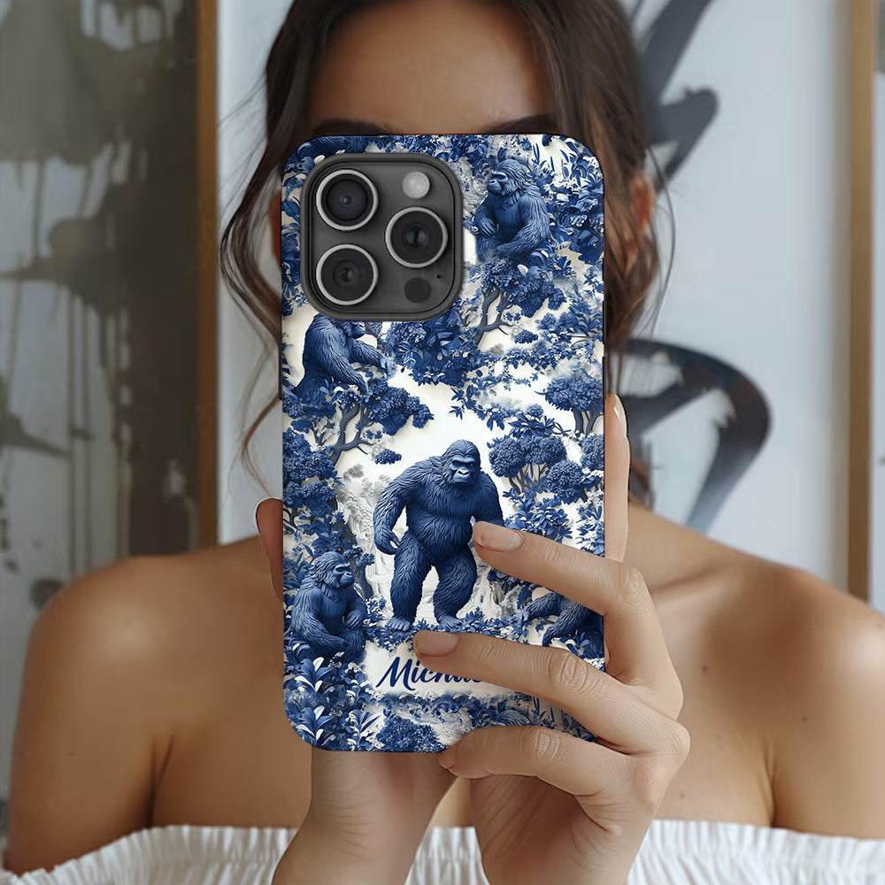 Bigfoot Summer Vibes - Personalized Hiking Full Print Phone Case