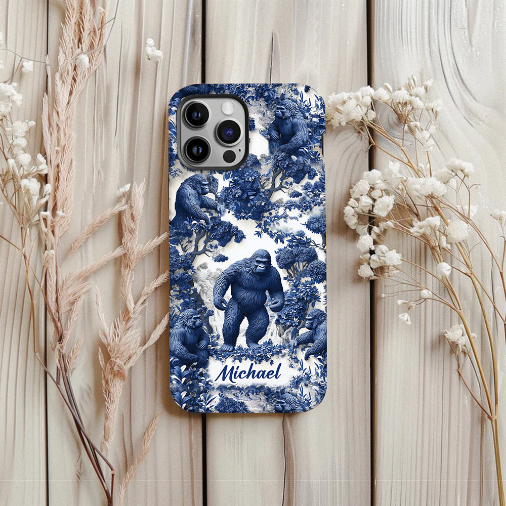 Bigfoot Summer Vibes - Personalized Hiking Full Print Phone Case