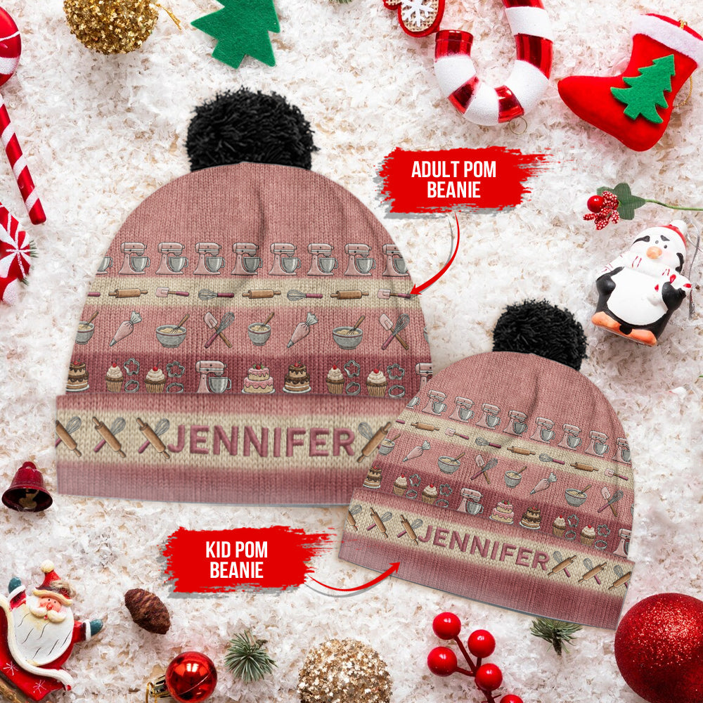 Baking Lovers & Pastry Chefs - Personalized Baking Beanie Hat