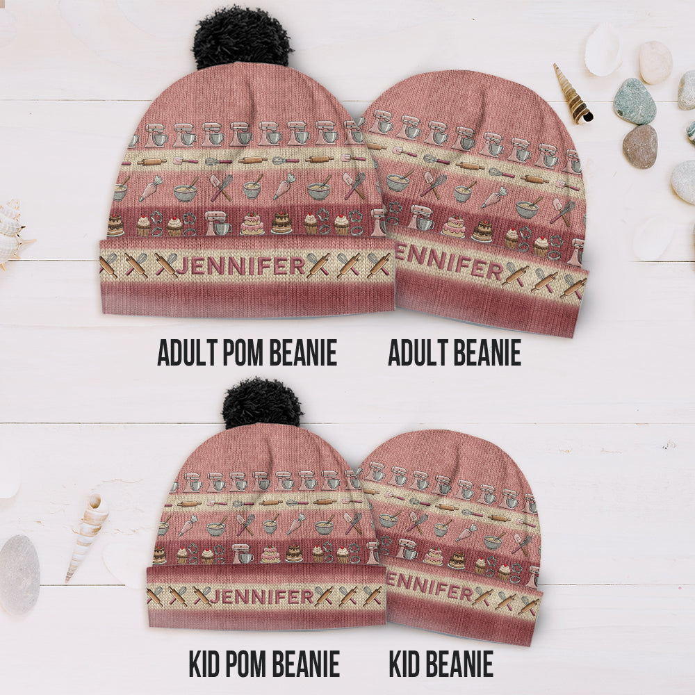 Baking Lovers & Pastry Chefs - Personalized Baking Beanie Hat