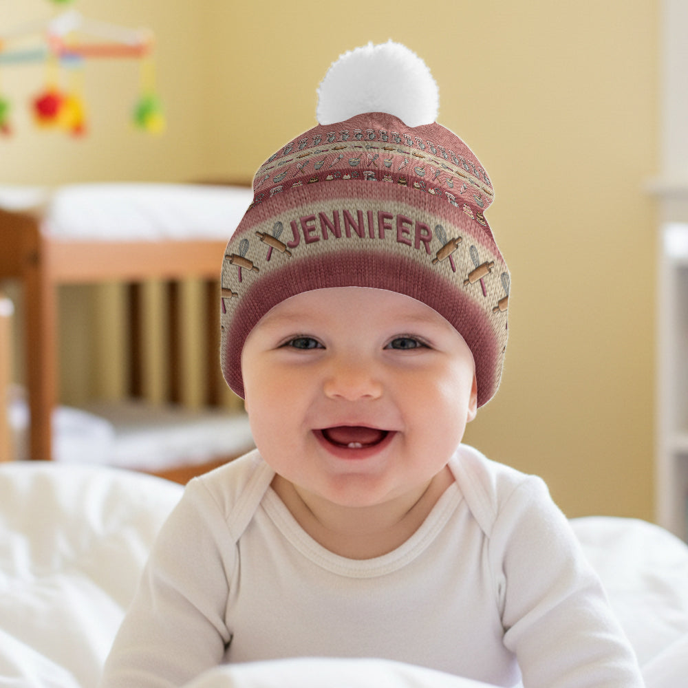 Baking Lovers & Pastry Chefs - Personalized Baking Beanie Hat