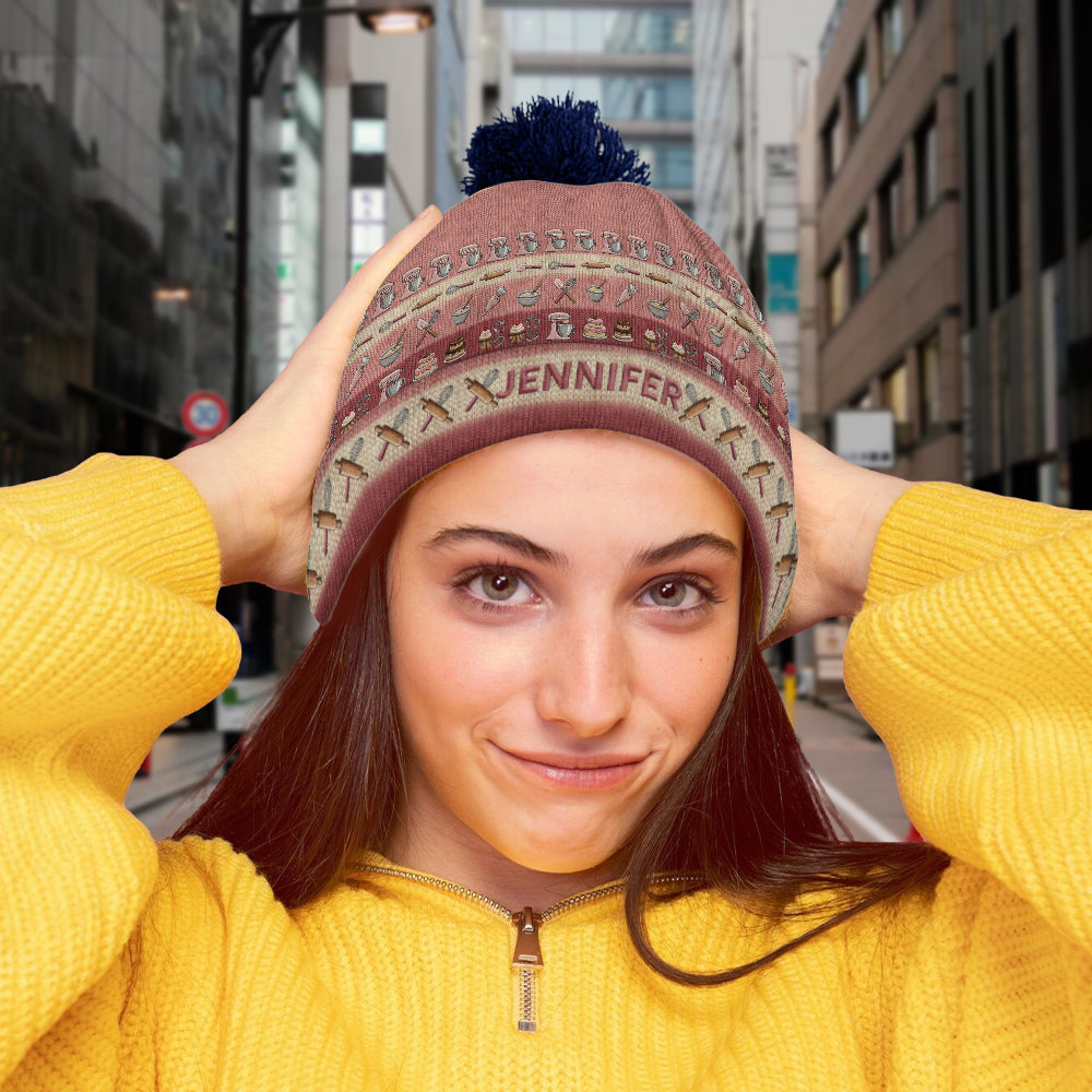 Baking Lovers & Pastry Chefs - Personalized Baking Beanie Hat