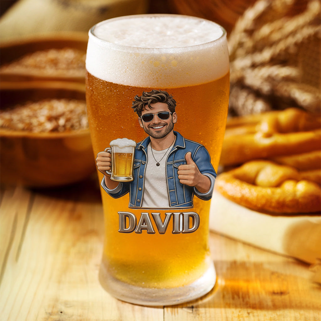 Custom Any Photo Beer Lovers - Personalized Beer Pint