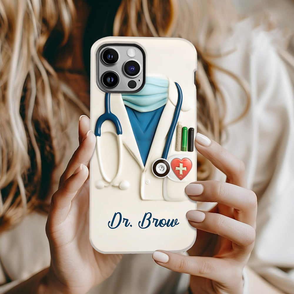Medical Appreciation Design With Stethoscope - Personalized Full Print Phone Case