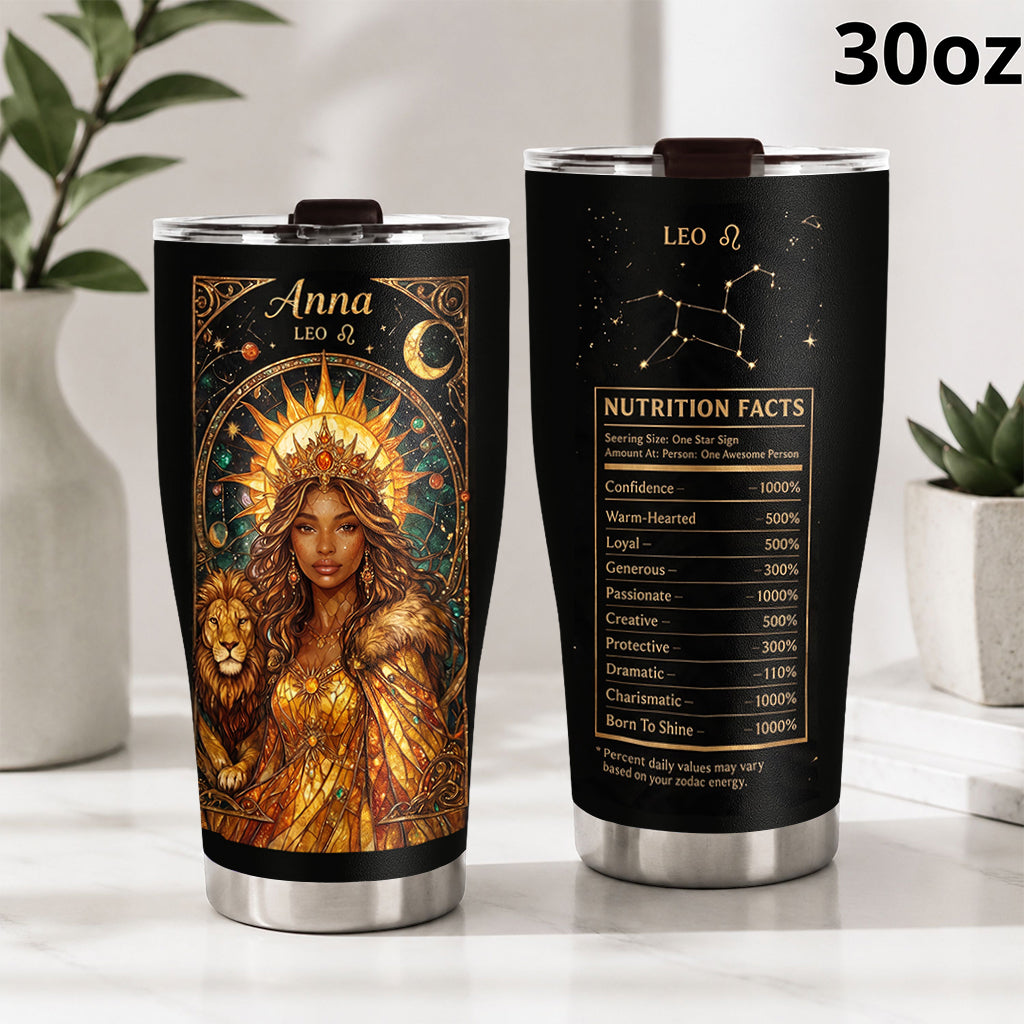 Zodiac Nutrition Facts - Personalized Horoscope Tumbler