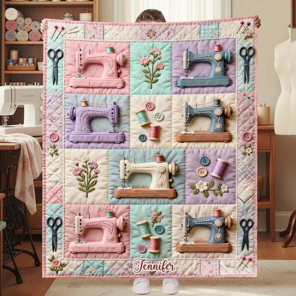 Love Sewing - Personalized Sewing Blanket