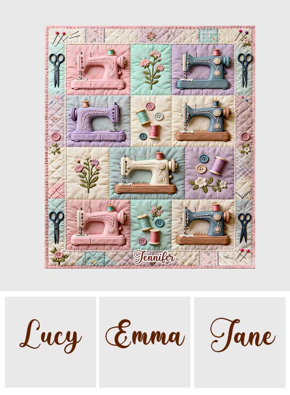 Love Sewing - Personalized Sewing Blanket