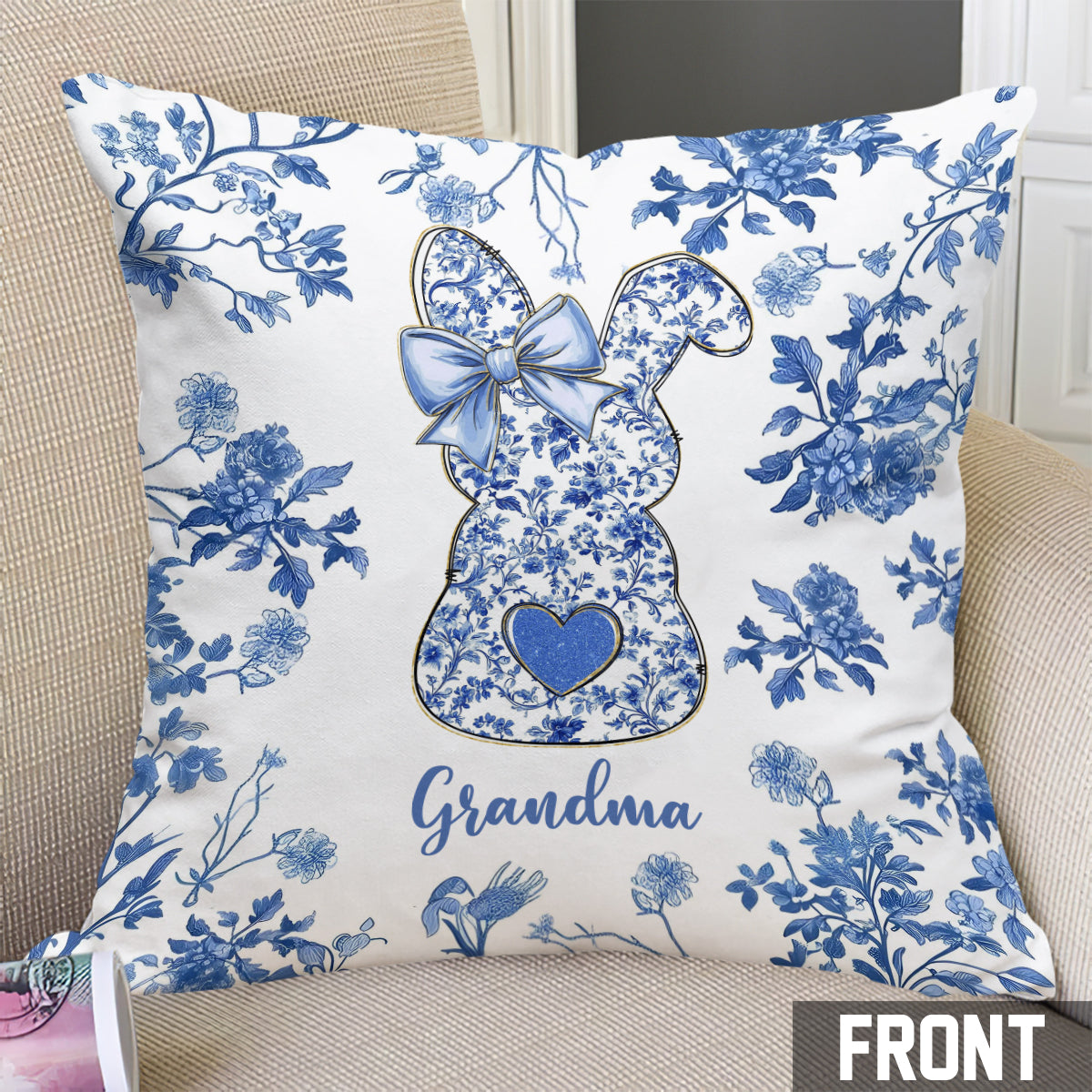 Grandma's Peeps - Personalized Grandma Throw Pillow