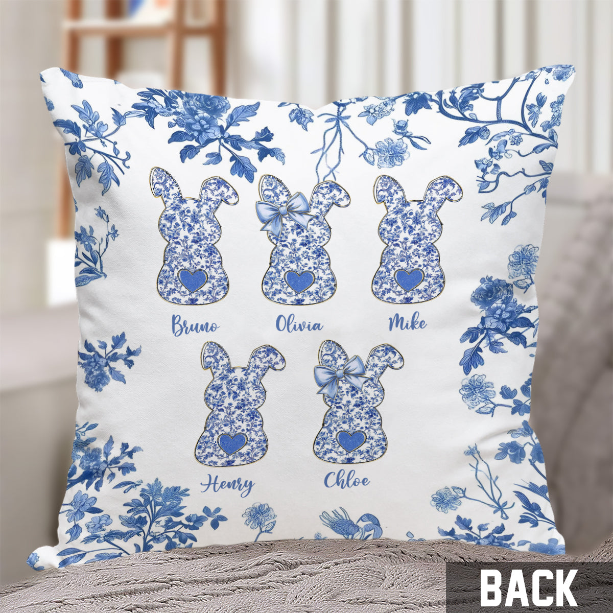 Grandma's Peeps - Personalized Grandma Throw Pillow