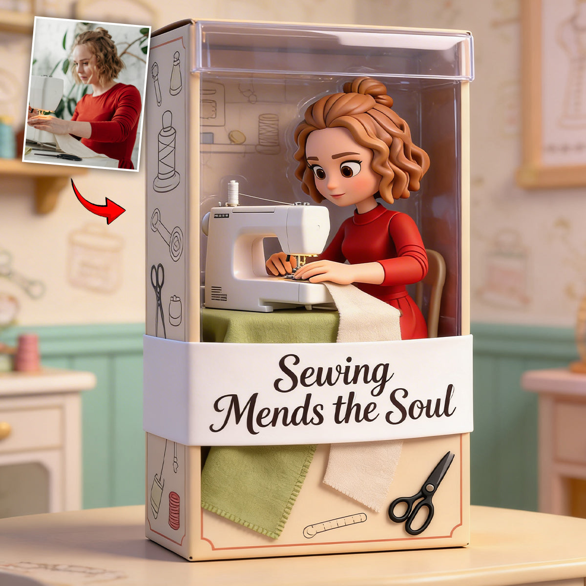 Any Hobby - Sewing, Knitting, Crochet,.... - Personalized Sewing Custom Shaped Acrylic Plaque