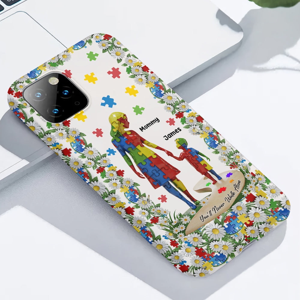 You'll Never Walk Alone - Personalized Autism Awareness Full Print Phone Case