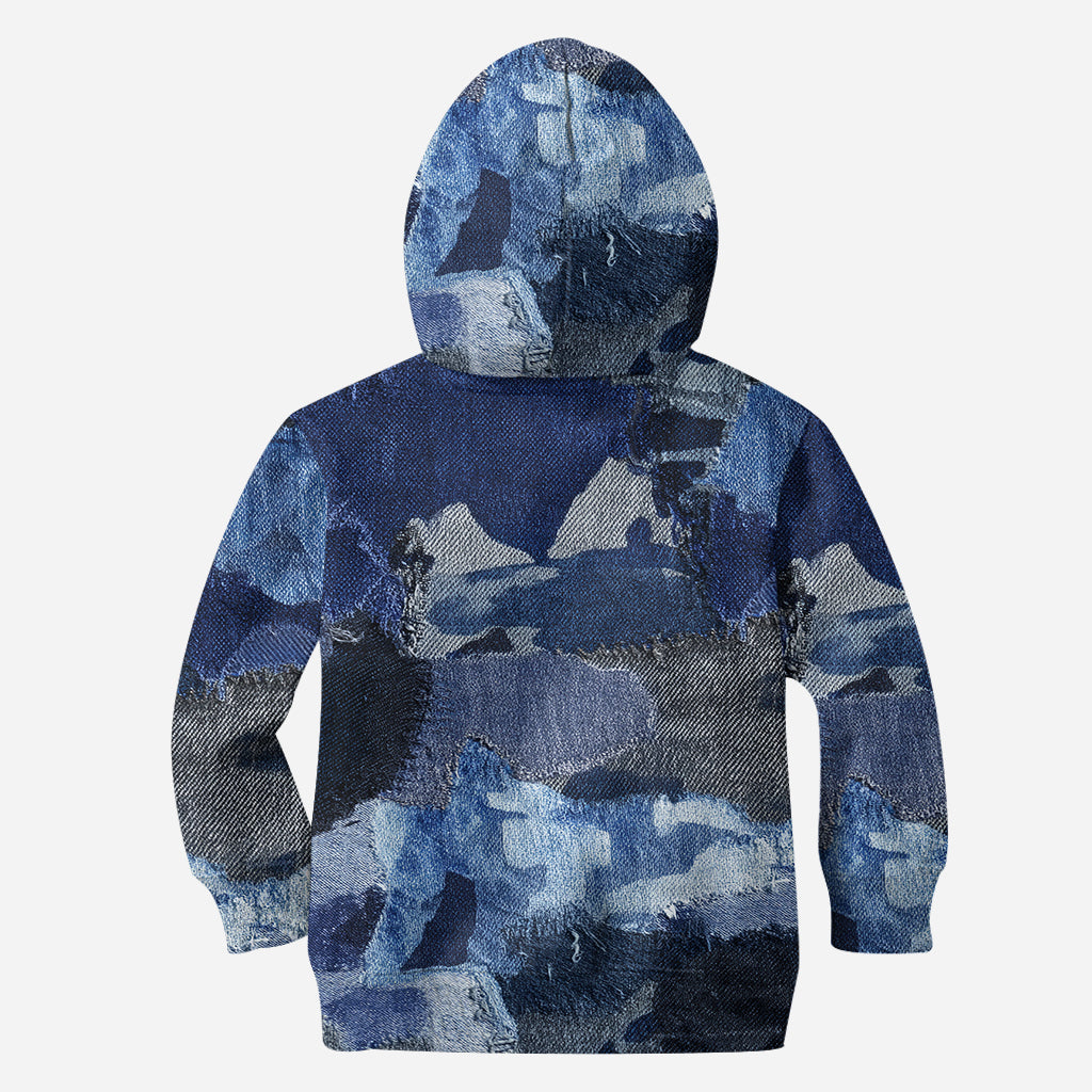 Denim Skull - Personalized Skull Hoodie and Leggings