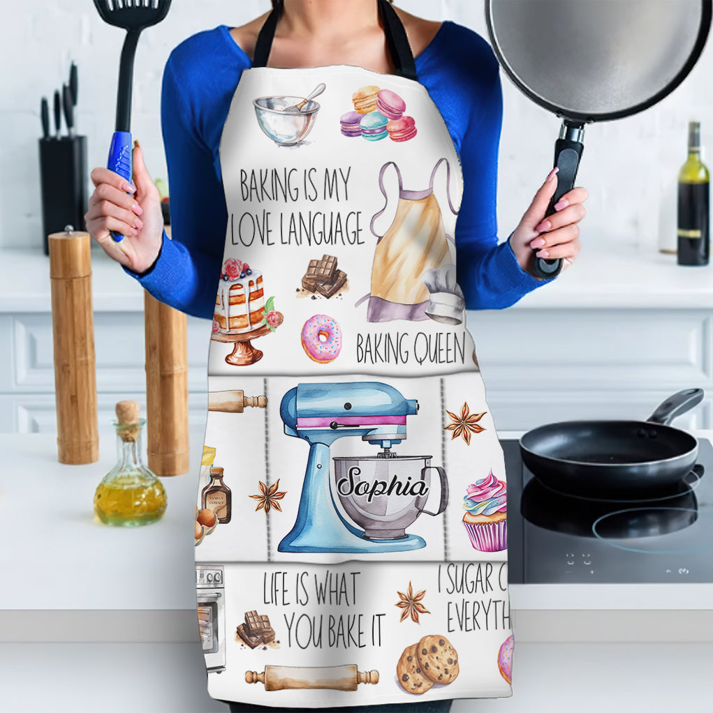 Baking Is My Love Language - Personalized Baking Apron