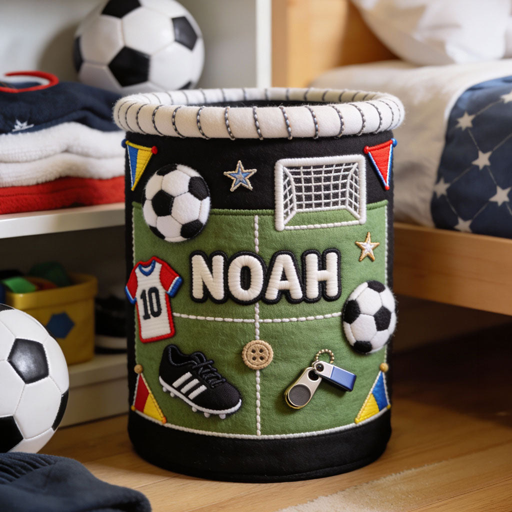 Love Soccer - Personalized Soccer Storage Basket