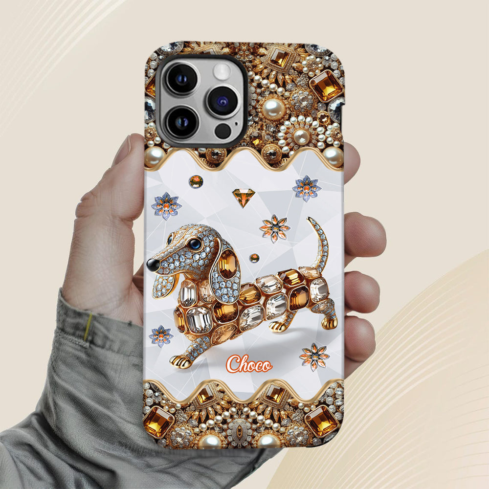 Love Dachshunds - Personalized Dog Full Print Phone Case