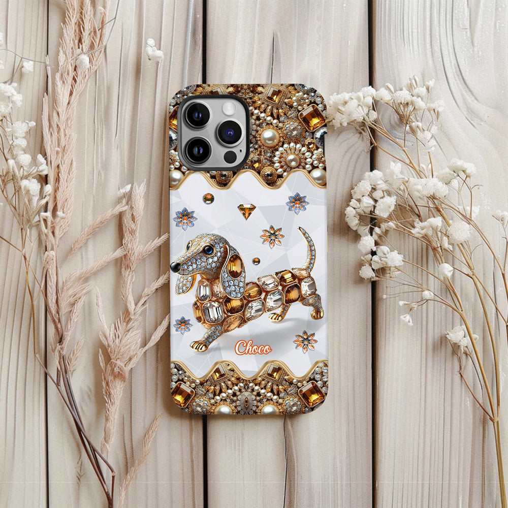 Love Dachshunds - Personalized Dog Full Print Phone Case