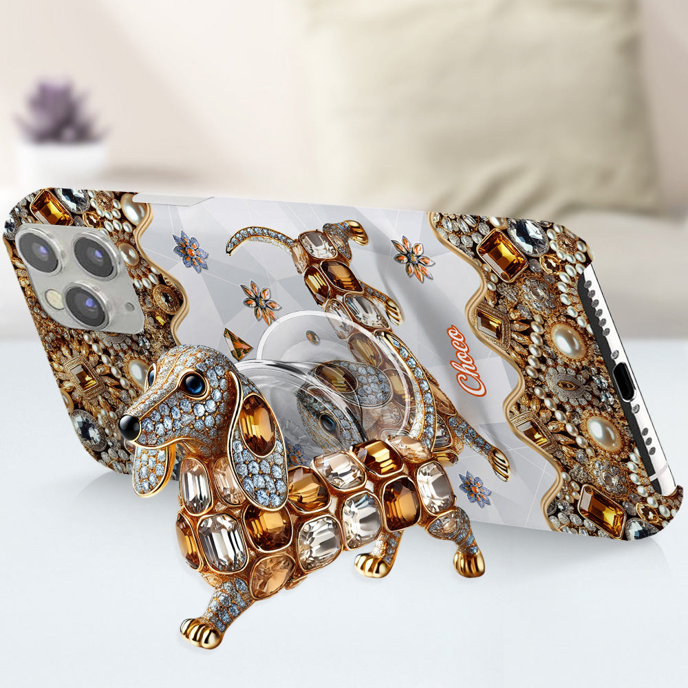 Love Dachshunds - Personalized Dog Full Print Phone Case