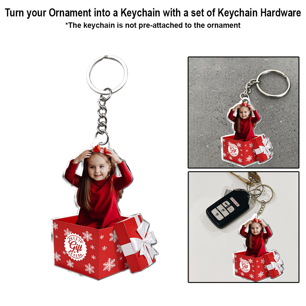 Best Gift Ever Photo Upload - Personalized Family Custom Shaped Ornament