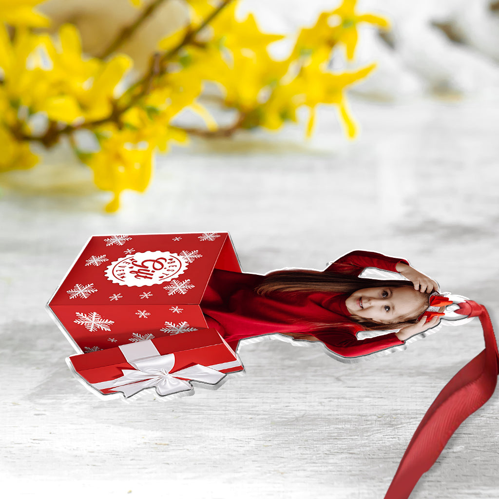 Best Gift Ever Photo Upload - Personalized Family Custom Shaped Ornament