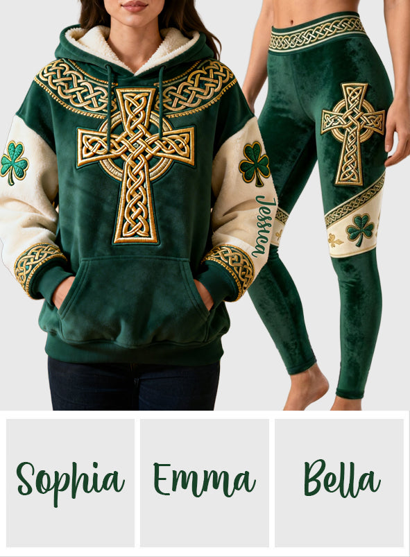 Celebrate St. Patrick's Day - Personalized Irish Hoodie and Leggings