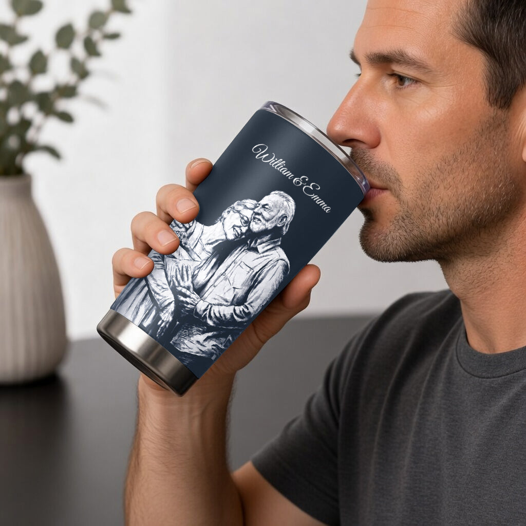 To My Love - Personalized Couple Tumbler