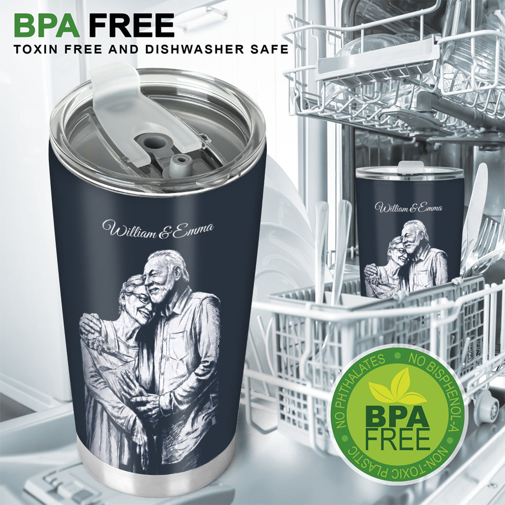 To My Love - Personalized Couple Tumbler