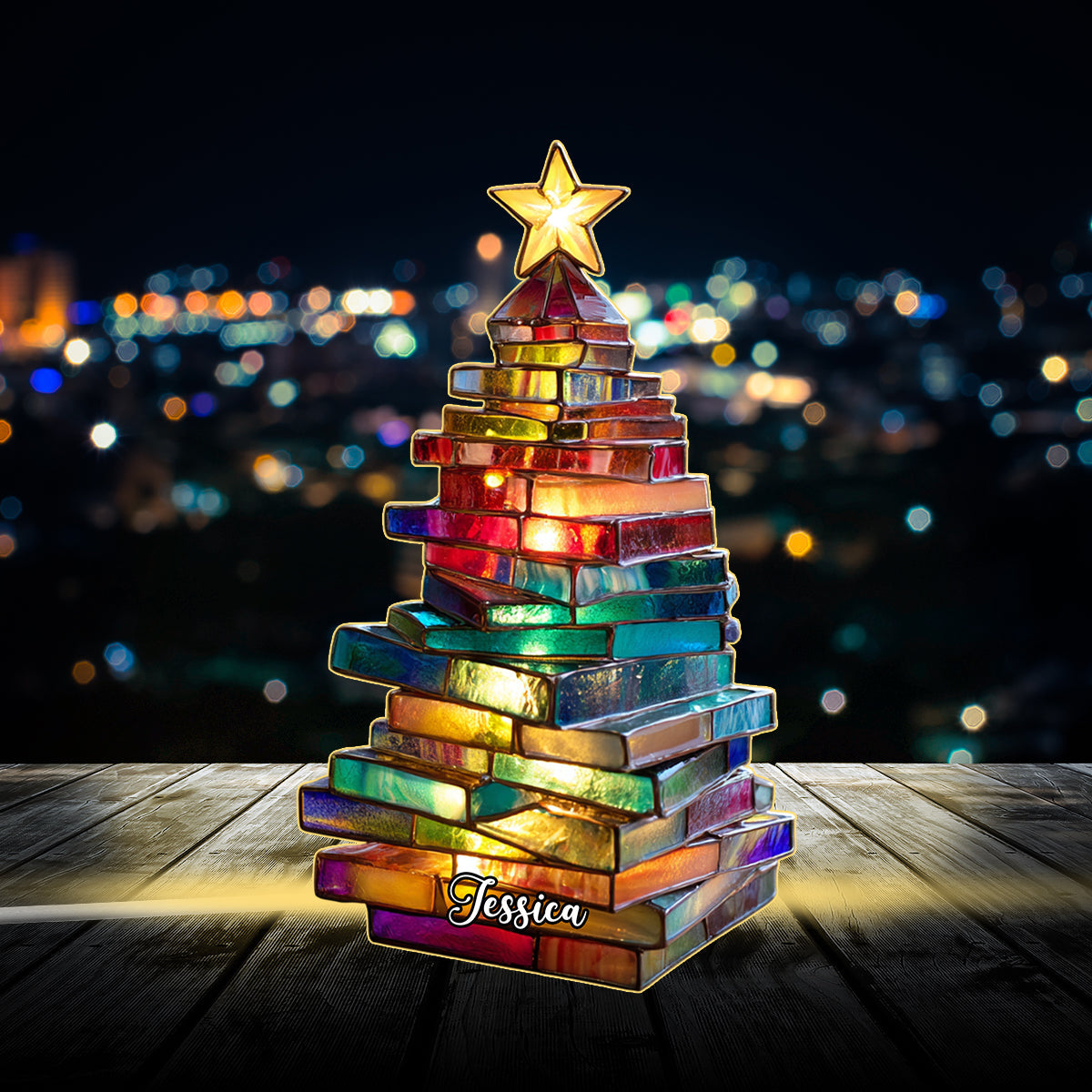 Book Tree - Personalized Book Acrylic LED Night Light