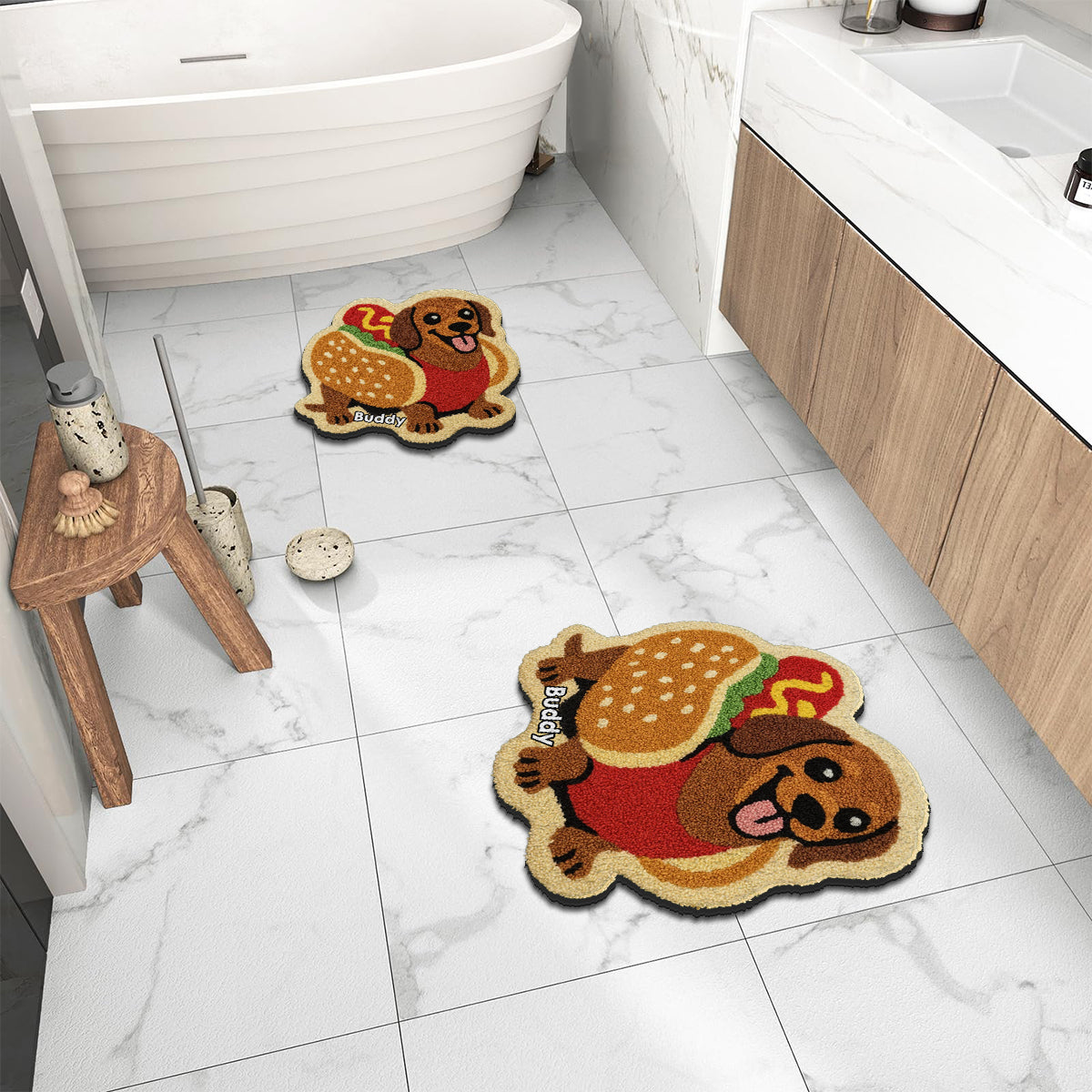 Any Photo Into Rug - Personalized Dog Non-Slip Tufted Rug