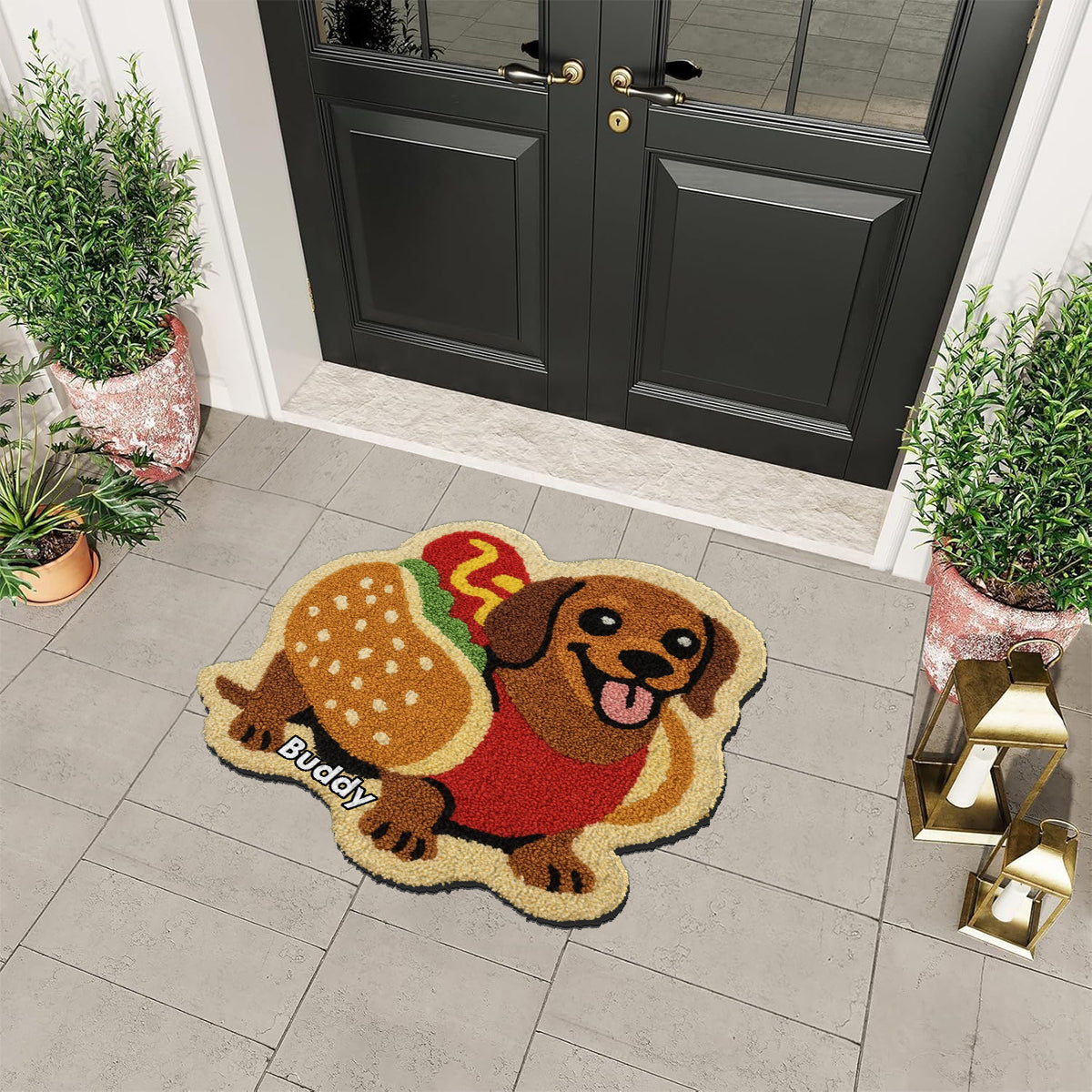 Any Photo Into Rug - Personalized Dog Non-Slip Tufted Rug