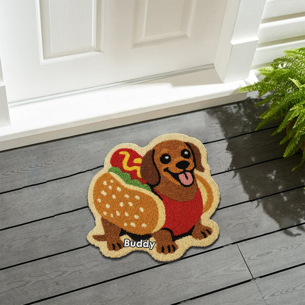 Any Photo Into Rug - Personalized Dog Non-Slip Tufted Rug