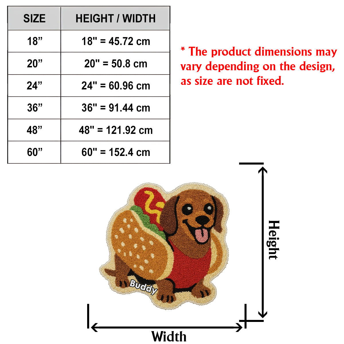 Any Photo Into Rug - Personalized Dog Non-Slip Tufted Rug