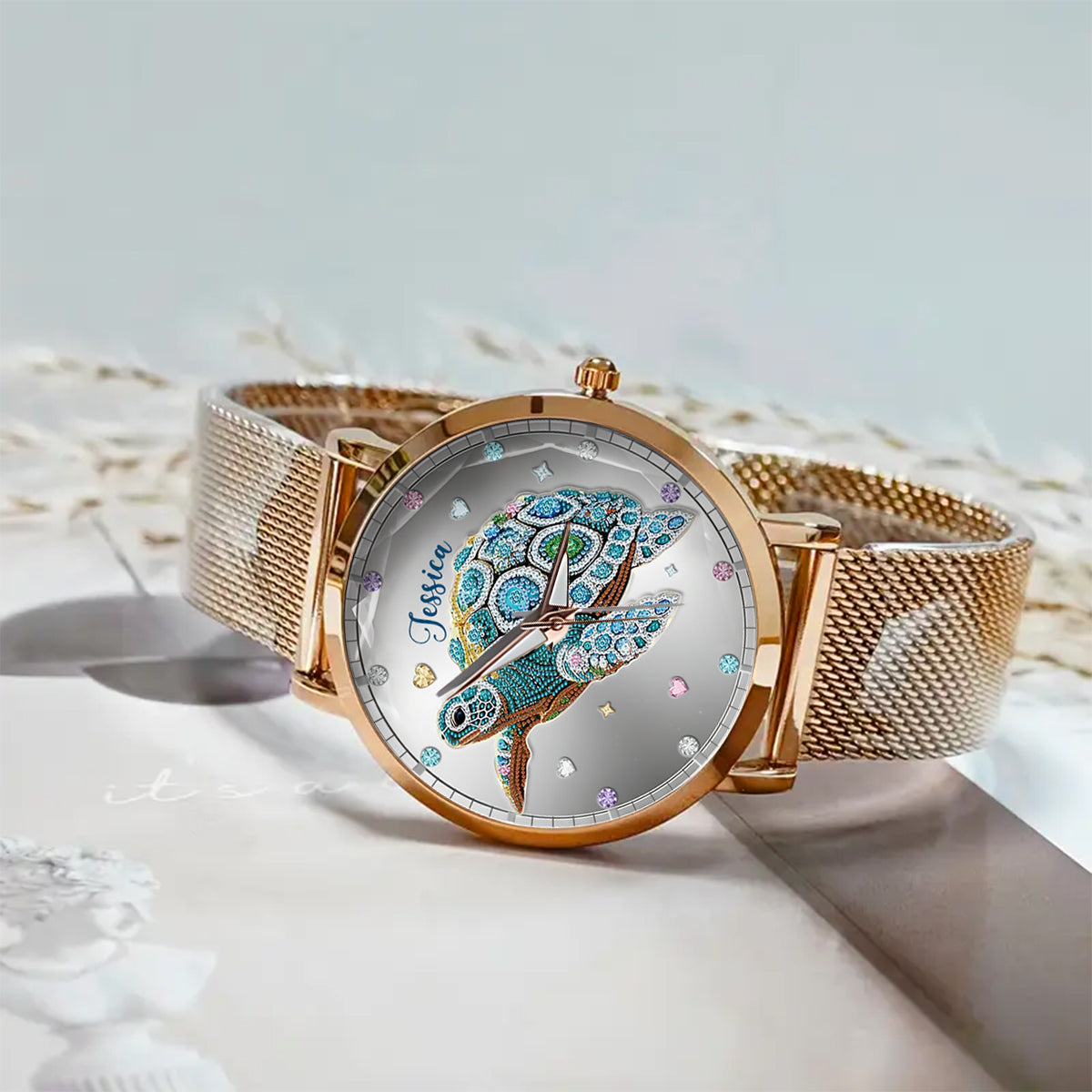 Beautiful Turtle - Personalized Turtle Women Hand Watch