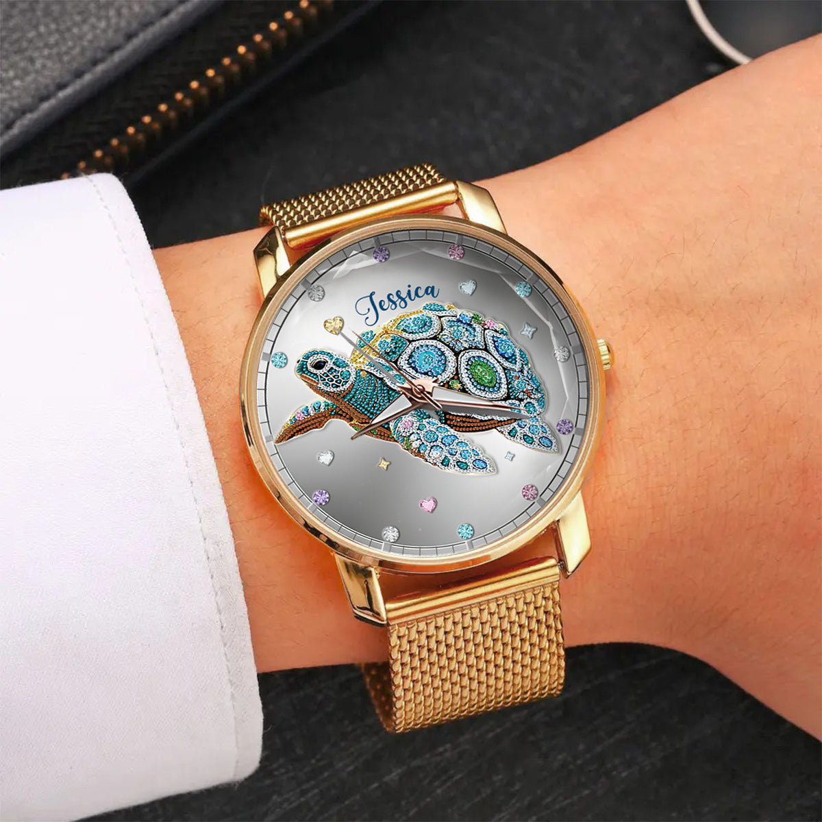 Beautiful Turtle - Personalized Turtle Women Hand Watch