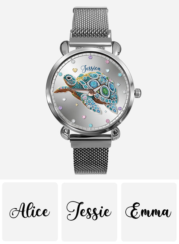 Beautiful Turtle - Personalized Turtle Women Hand Watch