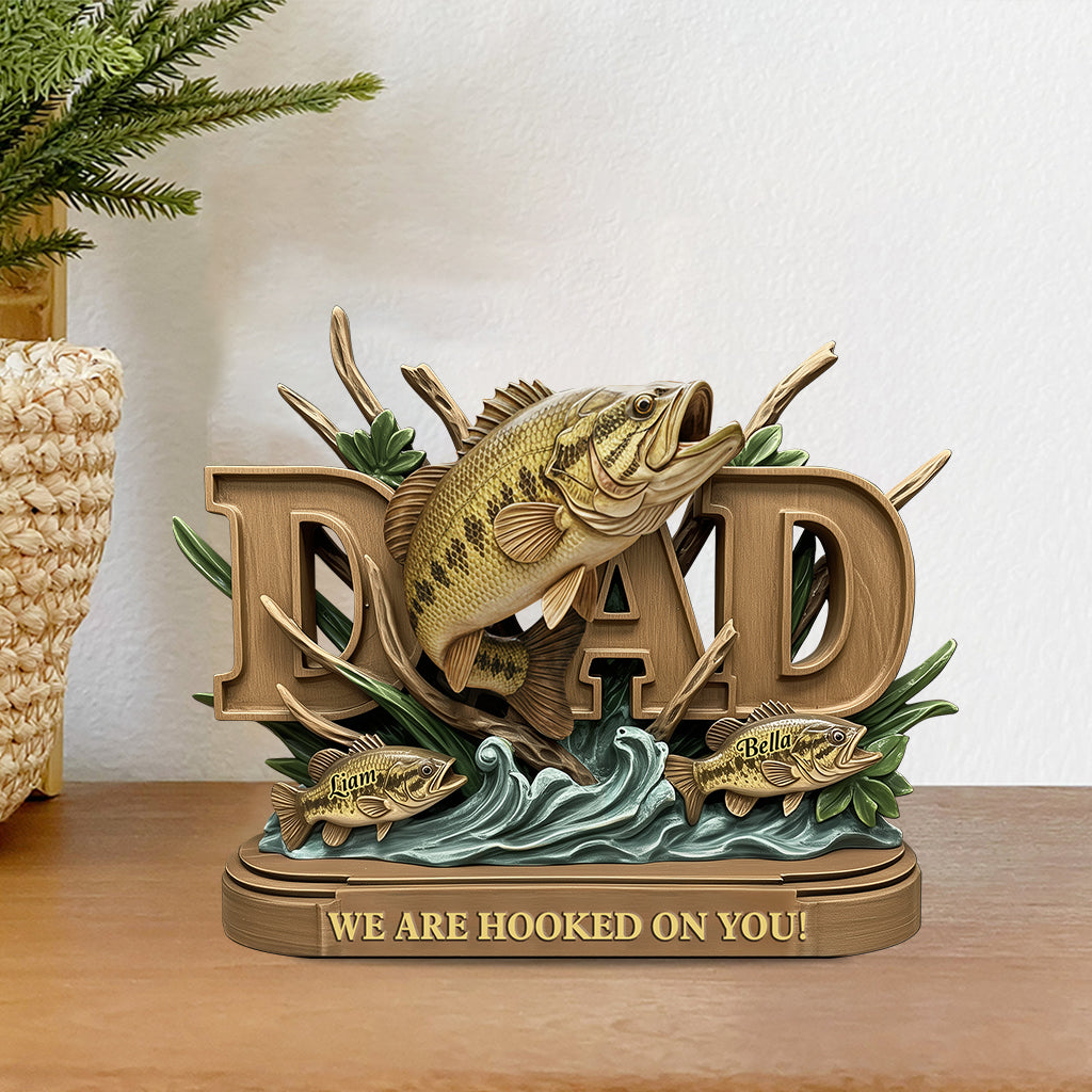Fishing Dad - Personalized Fishing Custom Shaped Acrylic Plaque