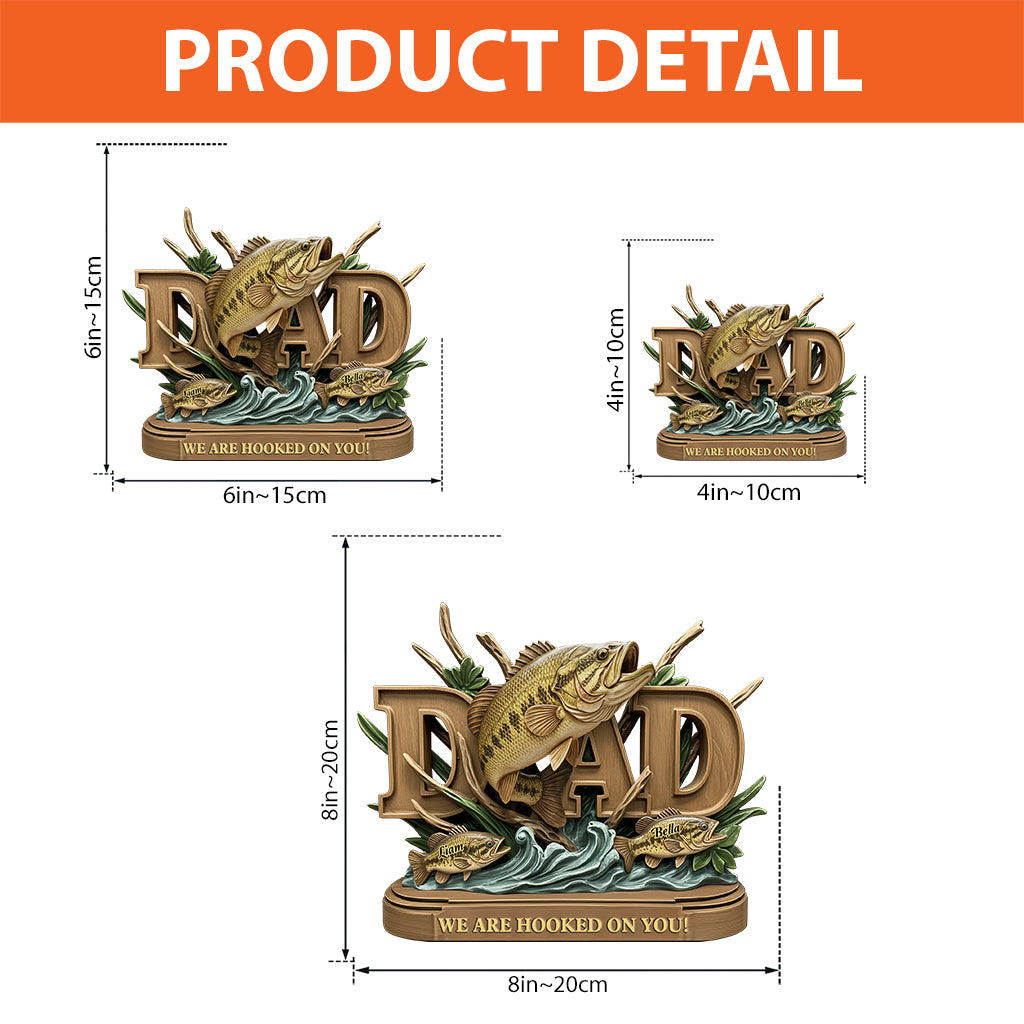 Fishing Dad - Personalized Fishing Custom Shaped Acrylic Plaque