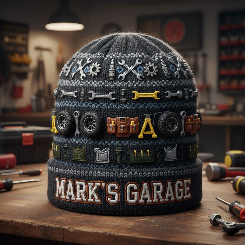 Proud Mechanic - Personalized Mechanic Beanie Hat