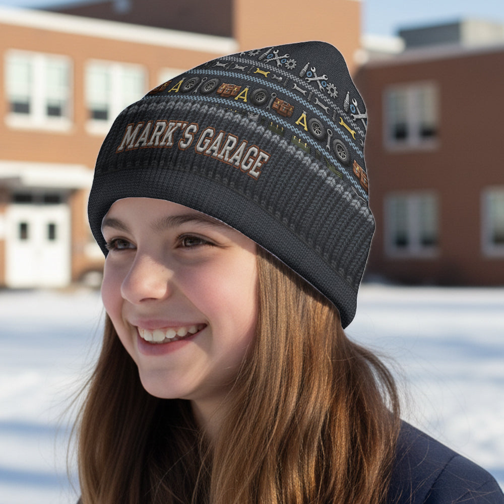 Proud Mechanic - Personalized Mechanic Beanie Hat
