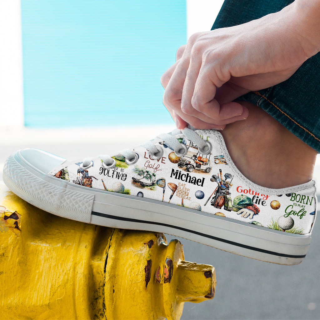 Live Love Golf - Personalized Golf Low Top Shoes